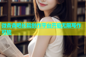 微杏杏吧长篇创作平台开启无限写作可能