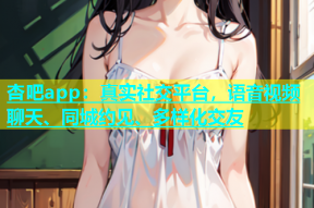 杏吧app：真实社交平台，语音视频聊天、同城约见、多样化交友