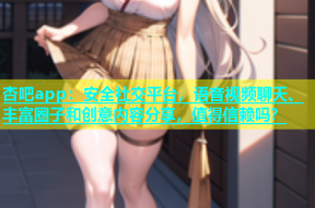 杏吧app：安全社交平台，语音视频聊天、丰富圈子和创意内容分享，值得信赖吗？