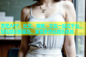 杏吧APP：社交、视频、交友一站式平台，轻松结识新朋友，享受多样化娱乐体验