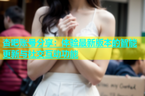 杏吧账号分享：体验最新版本的智能更新与社交互动功能