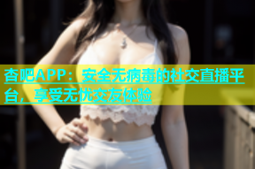 杏吧APP：安全无病毒的社交直播平台，享受无忧交友体验