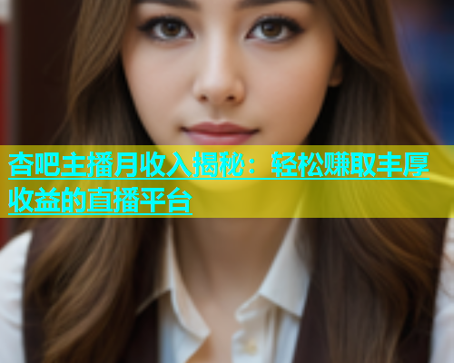 杏吧主播月收入揭秘：轻松赚取丰厚收益的直播平台  第1张